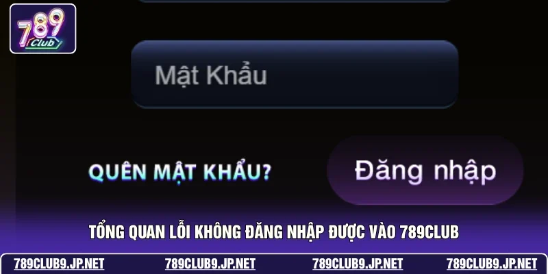 Tổng quan lỗi không đăng nhập được vào 789club